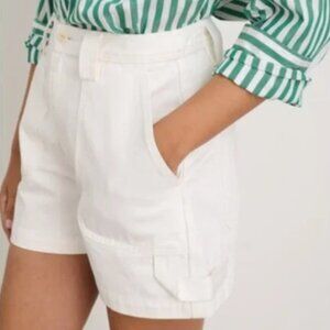 Alex Mill White Phoebe Shorts